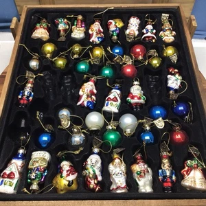 Vtg 2003 Thomas Pacconi Classics Mini Christmas Ornaments Set of 43 w/ COA & Box - Picture 1 of 13