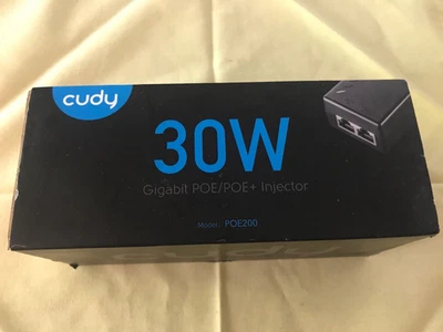 Cudy New 30W Gigabit PoE Injector Adapter, 30W 10/100/1000Mbps RJ-45, IEEE - Image 1 of 3