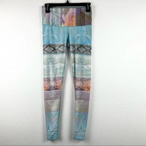 TEEKI Tarot Magik Feder bedruckt Yoga Hot Pants Leggings Größe Small - Bild 1 von 4