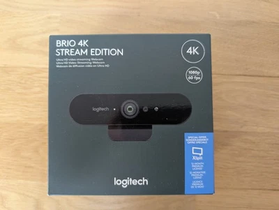 Logitech BRIO 4K Stream Edition Webcam - Schwarz (960-001194) - Neu - Bild 1 von 3