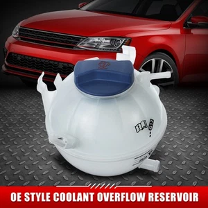 FOR 09-16 AUDI A3 Q3 VW JETTA PASSAT 2.0T COOLANT OVERFLOW RESERVOIR TANK+CAP - Picture 1 of 5
