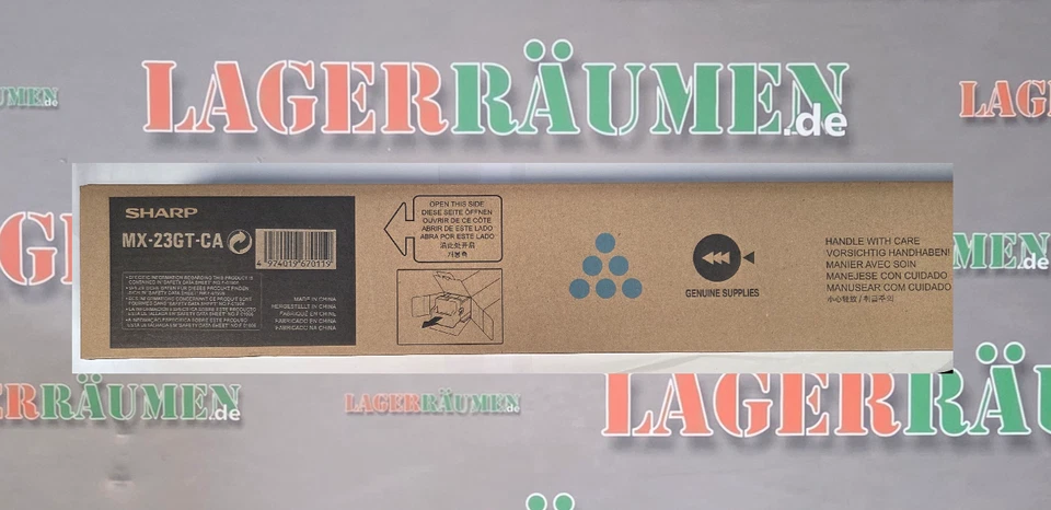 Original Sharp  MX-23GT-CA Toner - Cyan ( 20250163 ) - Bild 1 von 1