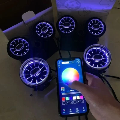 Luz ambiental LED de ventilación de aire para Mercedes-Benz GT GTC GTS W190 C190 2017-2021 Foto 1 de 4