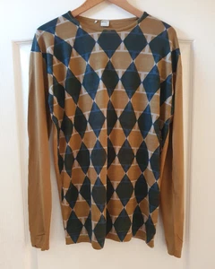 Maglione John Smedley Argyle lana merino extra fine 44" *Leggere descrizione* - Foto 1 di 16