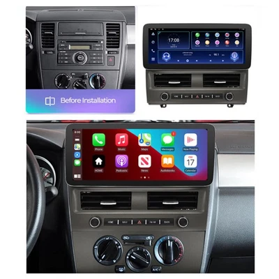 12.3" For 2004-12 Nissan Tiida Versa Carplay 2+64GB Stereo Radio GPS Wifi Player - Image 1 of 4