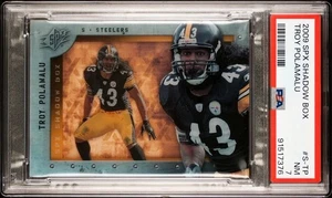 2009 UPPER DECK SPX #S-TP TROY POLAMALU SHADOW BOX /100 RARE CASE HIT PSA 8 - Picture 1 of 3