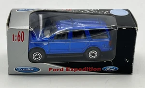 Welly Model Ford Expedition 1:60 Scale Blue Rare - Picture 1 of 7