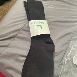 2 Pairs Women Bamboo Black Trouser Knee High Layeba Size 6-10 Socks - Picture 1 of 3