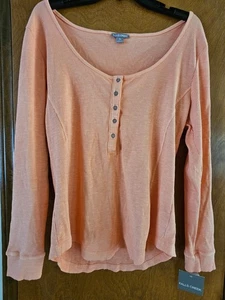 Falls Creek woman's size XL long sleeves top 96% cotton 4% spandex new - Picture 1 of 6