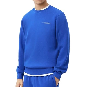Lacoste Men's Long Sleeve Logo Crewneck Sweatshirt Classic Fit Solid Blue XL - Picture 1 of 6