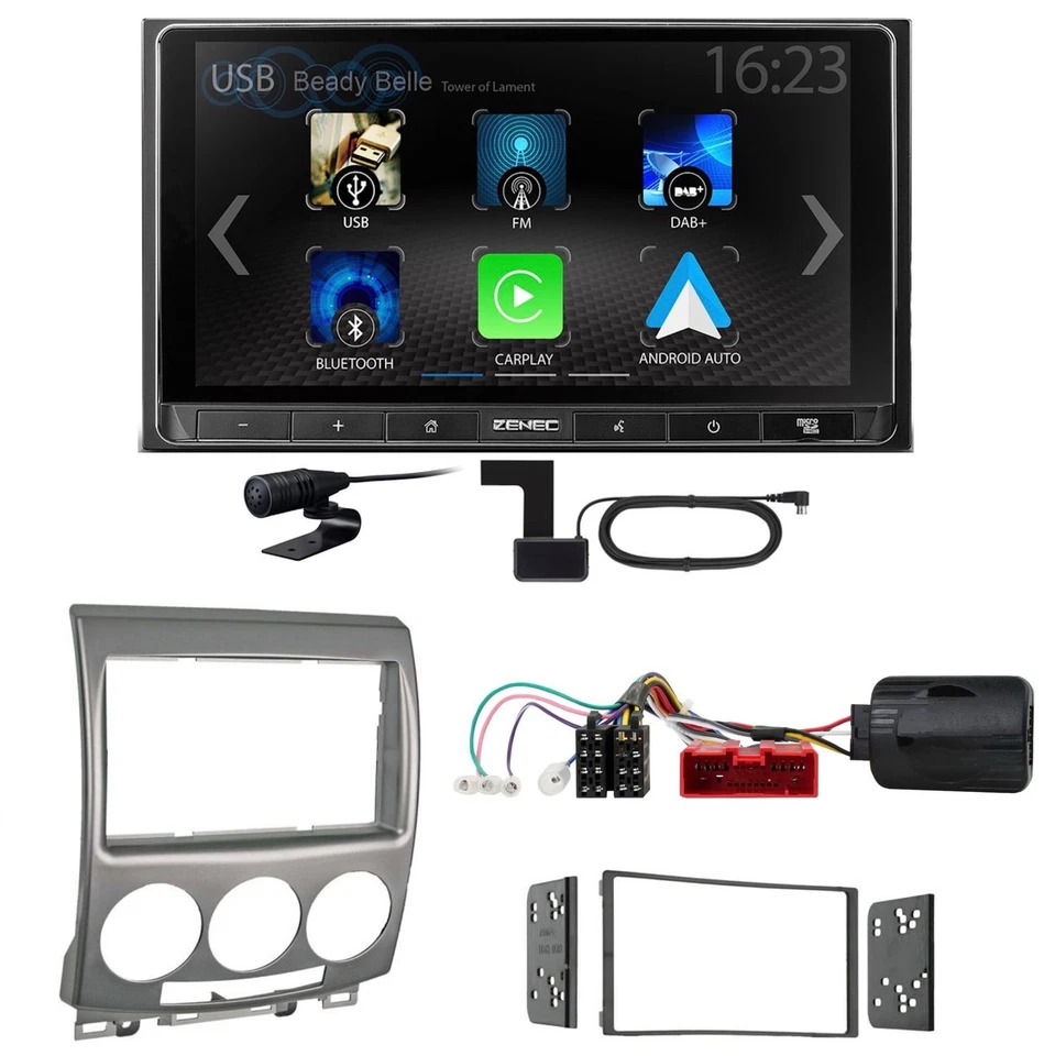 ZENEC Z-N538 Android Auto CarPlay Digitalradio DAB+ Einbauset für Mazda 5 CR - Bild 1 von 1