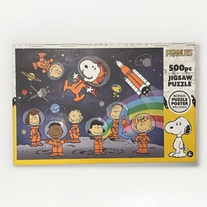 Póster Rooseart Peanuts 500 piezas rompecabezas de la pandilla en el espacio incluido completo - Imagen 1 de 3