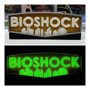 3D Printed BIOSHOCK GITD (V2) - Fan Sign for your Funko Pops & Collectibles - Picture 1 of 5