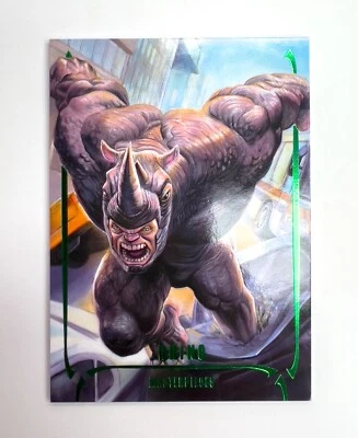 2024 Marvel Masterpieces Nahuel Grego #25 RHINO Emerald Green /25 - Image 1 of 2