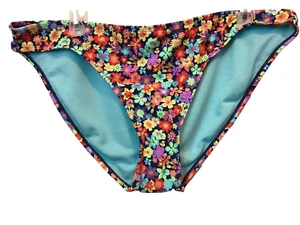 NO BOUNDARIES MIX & MATCH SWIM BOTTOM Multi-Color Floral Bikini Sz. Jr. XL - Picture 1 of 6