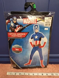 Party Suits Marvel "Captain America" Halloween Costume Sz Teen M Up To 5' NEW - Picture 1 of 2