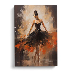 Ballet Dancer Gestural Canvas Wall Art Print Framed Picture Decor Living Room - Picture 1 of 4