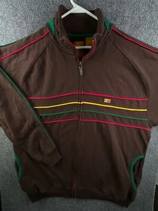 VTG Mecca Urban Y2K Big Brown Jacket Full Zip 3XL Denim Scienz Cotton Adult - Picture 1 of 13