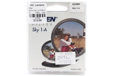 New Old Stock Tiffen 62mm Sky 1-A Filter with Case #37892 - Image 1 of 4