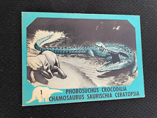 1961 DINOSAUR SERIES NU CARD #1 EXCELLENT CONDITION VINTAGE NON SPORTS CARD !