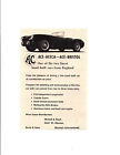 1956 ACE-ACECA / ACE-BRISTOL ~ ORIGINAL SMALLER SIZE MICHELL & PAULI AD