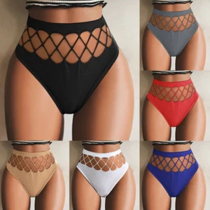 NEW Women Elastic Thong G-string Panties Sexy Mesh Knicker Lingerie Underwear - Picture 1 of 17
