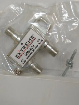 Extreme 2-Way Horizontal, 5-1002MHz Coaxial Cable Splitter (Model: BDS102H) - Image 1 of 2