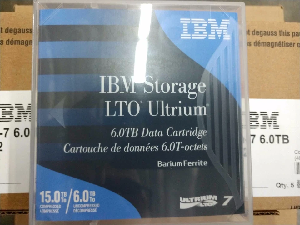 IBM 38L7302 LTO ULTRIUM  7 TAPES LTO-7 IBM Brand - Single Tape - Image 1 of 1
