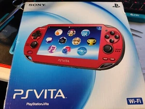 Nuevo Sony PS Vita PCH-1000 PCH-1100 PSV 1000 OLED Original Versión JP Rojo WIFI - Imagen 1 de 1