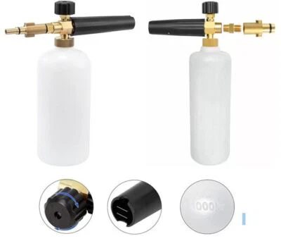 Lanza de espuma para nieve 1L lavadora a presión para botellas con boquilla Bosch Nilfisk Stihle Gerni