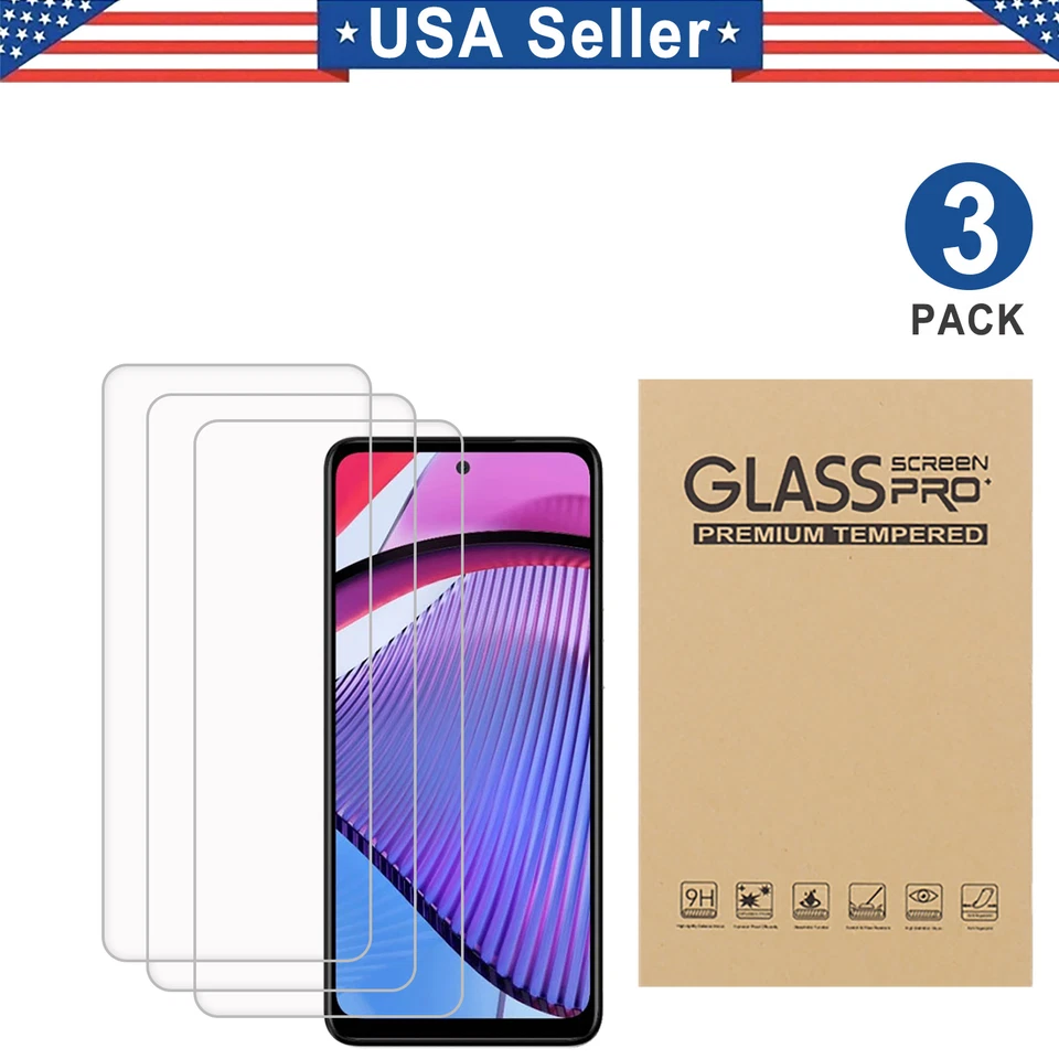 3PK TPU Hydrogel Film Screen Protector For Moto G Power Stylus Play 5G 2024 2025