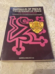 Marsilius von Padua Der Verteidiger des Friedens Alan Gewirth Harper Torchback 1956 - Bild 1 von 3