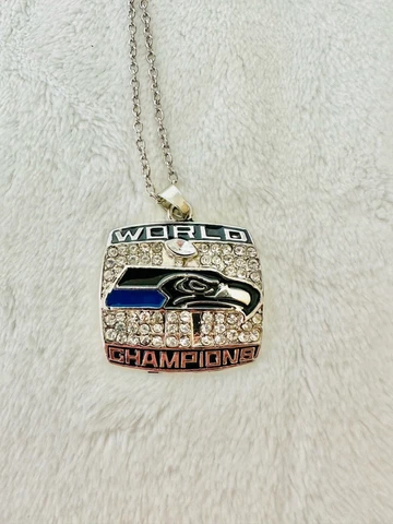 2013 Seattle Seahawks Super Bowl Championship Pendant USA 🇺🇸 SHIP Cover