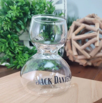 Jack Daniel's - Jigger Double Bubble Shot Glass Chaser - Whiskey on Water  6oz - Image 1 of 4