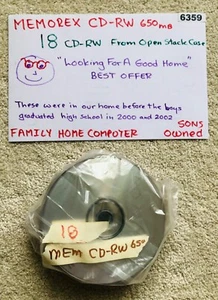MEMOREX CD-RW 760 MB -18- OPENED STACK (6359) - Bild 1 von 1