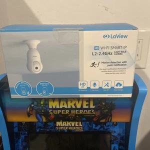 LaView 4MP Bulb Security Camera 2.4GHz, 360° 2K, Motion, Alarm LV-PWL2-W - White - Picture 1 of 3