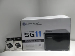 Silverstone SG11B Micro-ATX, Mini-DTX, Mini-ITX Small Form Factor Case 80mm Fans - Picture 1 of 24