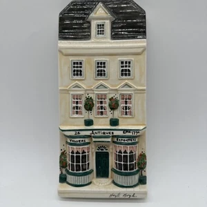 Vintage Nocciola Ceramica Nazione dei Negozianti Antiquariato Negozio Decorazione Parete - Foto 1 di 7
