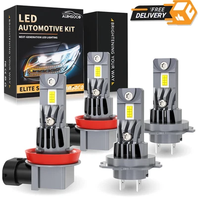 Combo de faros LED de haz alto y haz bajo 4x bombillas para Hyundai Elantra 2011-2016 Foto 1 de 4