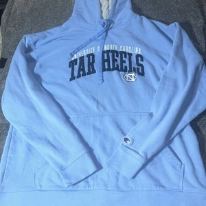 Universidad de Carolina del Norte UNC Tacones Alquitranados Sudadera con Capucha Campeón Sudadera Para Hombres XL - Imagen 1 de 8