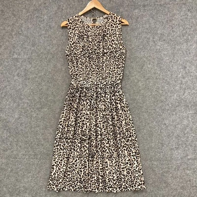 H&M Dress Womens Size XS Animal Print Sleeveless Midi Elastic Waist 50116 - image 1 of 4