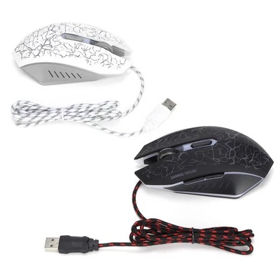 Wired Gaming Mouse USB Port Ergonomic 3200 DPI Adjustable RGB Optical Computer - Image 1 of 4
