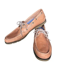Sperry Leeward 2 Eye Boat Shoe Leather SAHARA Brown 0777894 Men's 16M 16 - Picture 1 of 7