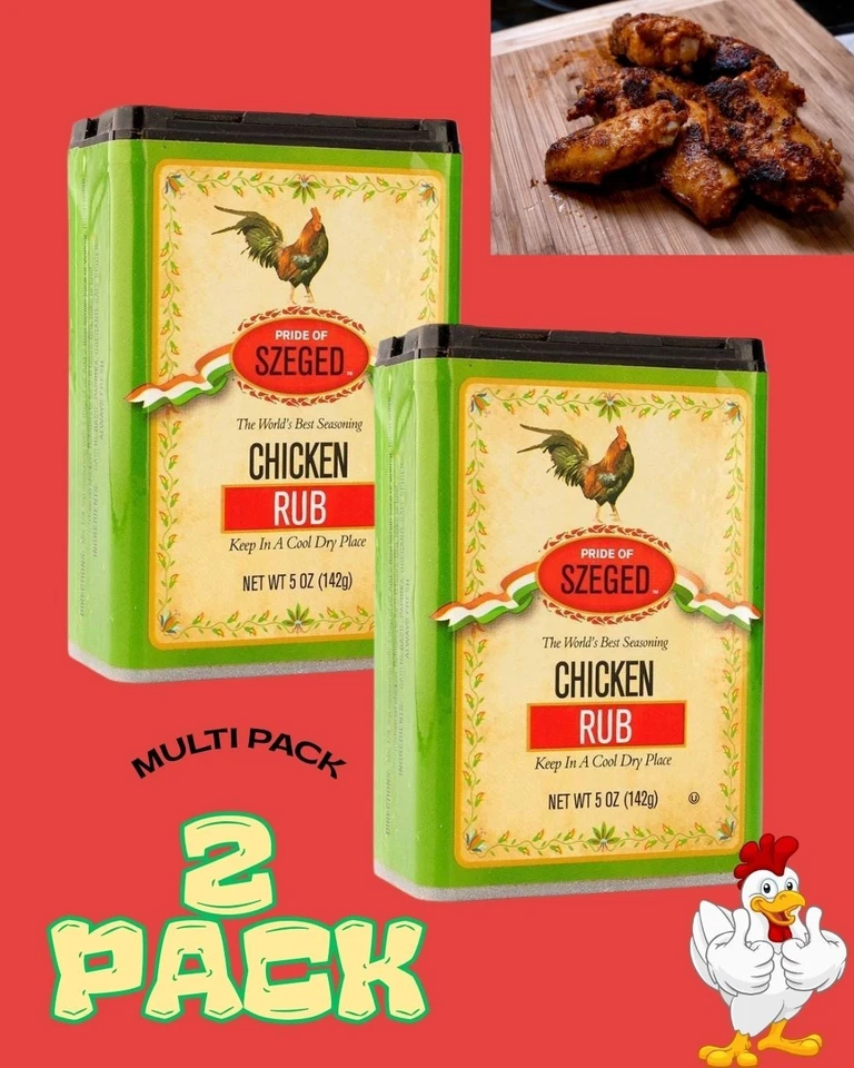 2 PK - ORGULLO DE POLLO SZEGED Frotar Condimento Mezcla de Especias Coctelera 5 Onzas VENDEDOR DE EE. UU. Foto 1 de 1