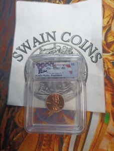 2025 P Penny Lincoln Shield Cent ICG MS 67 RD Last Year Of Issue EM116-17 - Picture 1 of 3