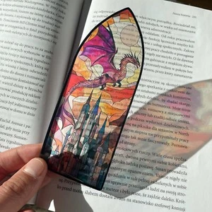 Dragon Fantasy Bookmark | Transparent Bookmark | Clear Unique Bookmark - Picture 1 of 4