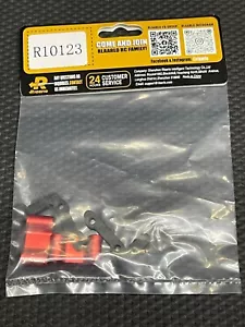 Rlaarlo AK-917 RED Carbon Fiber Battery Mount Set Anodized USA Stock Ships FAST! - Picture 1 of 2