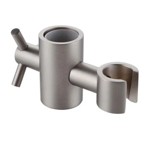 Bathroom Handheld Shower Head Sprayer Bracket Holder for 25mm Slider Bar Brushed - Picture 1 of 4