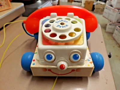 Винтаж 1961 Fisher Price болтовня вращающийся телефон телефон игрушка - Изображение 1 из 4