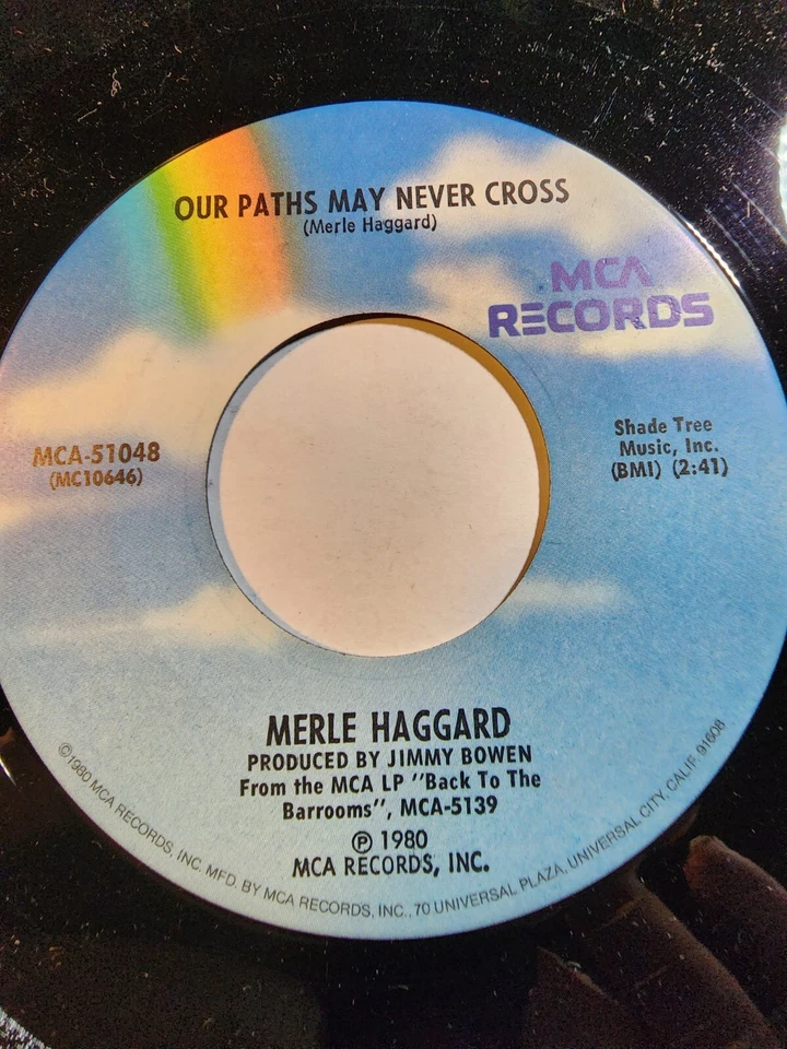 Merle Haggard: Leonard /Our Paths May Never Cross MCA VG+ F237 - Image 1 of 1